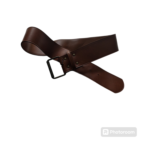 Brown Belt with Square Buckle. - Picture 4 of 10